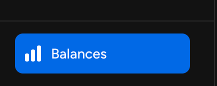 Balances button in the Gala Connect sidebar